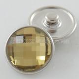 18MM snap Alloy faceted yellow crystal KB2701-AE interchangeable snaps jewelrysnaps