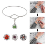 1 buttons snap copper bracelet with detachable pendant fit 12MM snaps jewelry KS1212-S