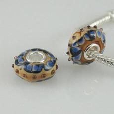partner S925 murano lampwork glass beads