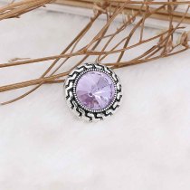 20MM snap Jun. birthstone purple KC6579 interchangable snaps jewelry