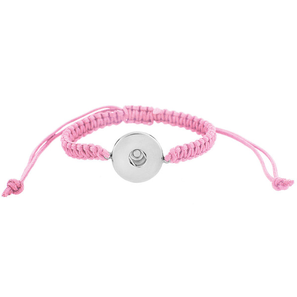Handmade pink line Children's adjustable bracelet CH3001 fit 20mm snaps chunks