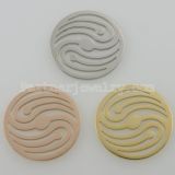 33MM stainless steel coin charms fit  jewelry size wave