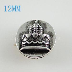 12mm cake snaps Antique Silver Plated KB6645-S snap jewelry