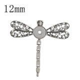 snap sliver dragonfly Pendant fit 12MM snaps style jewelry KS0359-S