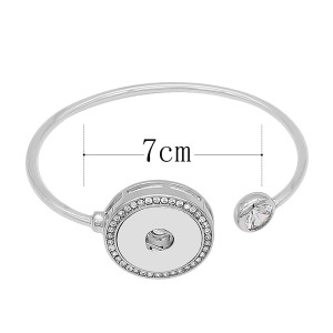 1 buttons snap sliver bracelet fit 20MM snaps jewelry KC0866