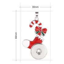 Christmas Pendant of necklace without chain  KC0379 fit snaps style 18/20mm snaps jewelry