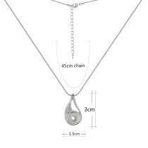 Pendant of necklace with 45CM chain fit 12MM snaps style small chunks jewelry KS1179-S