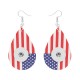 Independence Day snap earring fit 20MM snaps style jewelry KC0880  earrings for women