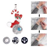 Christmas Pendant of necklace without chain  KC0379 fit snaps style 18/20mm snaps jewelry