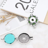 30MM alloy Aromatherapy/Essential Oil Diffuser Perfume snap jewelry fit 20MM chunks Pendant with 1pc 20mm discs as gift