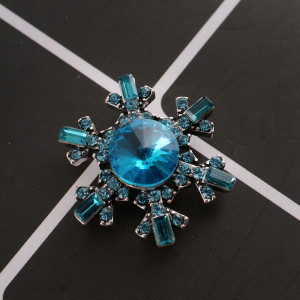 20MM snap silver Plated with cyan Rhinestones KC8986 snaps jewelry