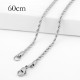 60CM Stainless steel fashion rope chain fit all jewelry