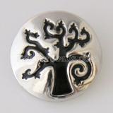 20MM tree snap Antique Silver Plated KB7008 snaps jewelry