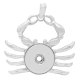 Crab snap sliver Pendant with  fit 20MM snaps style jewelry KC0443