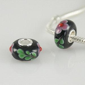 partner S925 murano lampwork glass beads