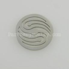 25MM stainless steel coin charms fit  jewelry size wave