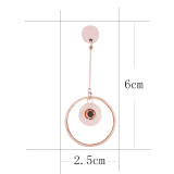 snap rose gold earring fit 12MM snaps style jewelry KS1229-S