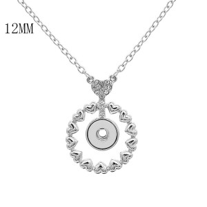 Pendant Necklace with 45CM chain KS1247-S fit 12MM chunks snaps jewelry