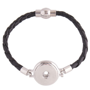 21CM 1 buttons snaps leather Bracelets KC0707 fit snaps chunks