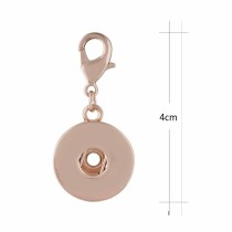 Lobster clasp snap Rose Gold Pendant fit 20MM snaps style jewelry KC0390