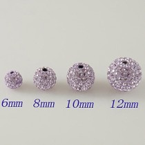 6mm Purple STELLUX Austrian crystal ball beads