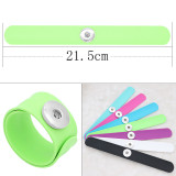 Creative papa circle Silica gel Hot Sale Trendy Snap Button Bracelet Bangles fit 20MM Snap Jewelry fun gift
