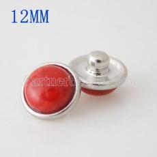 12mm Small size Semi-precious stone KB3190-BF snaps jewelry