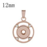 snap rose gold Pendant fit 12MM snaps style jewelry KS0354-S