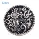 12MM cross faith snap Antique Silver Plated with white Rhinestone KS6101-S snaps jewelry