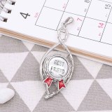 20MM Friend medal snap Silver Plated with enamel KC7758 snaps jewelry