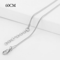60CM high quality Stainless steel Snake Chain necklace