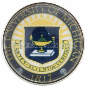 20MM snaps glass of University emblem logo C0789 interchangable snaps jewelry