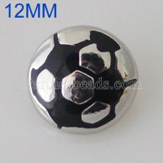 12MM Football snap Silver Plated KB5531-S snaps jewelry