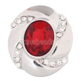 20MM snap Jan. birthstone deep red KC5071 interchangable snaps jewelry