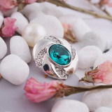 20MM snap Dec. birthstone cyan KC5082 interchangable snaps jewelry