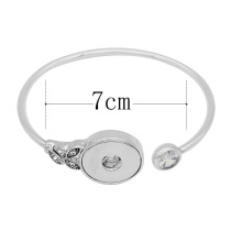 1 buttons snap sliver bracelet fit 20MM snaps jewelry KC0865