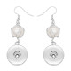 snap earring With pearls Earrings fit 20MM snaps style jewelry K1088