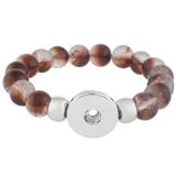 Glass beads bracelets Fit 18/20mm snaps chunks