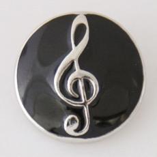 20MM Note snap Silver Plated with Enamel KB6142 snaps jewelry