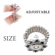 12MM snaps adjustable snowflake Ring KS1129-S snaps jewelry