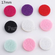 10pcs/set Sponge perfume slices 17mm fit   Snap perfume 25mm locket  MIX colors