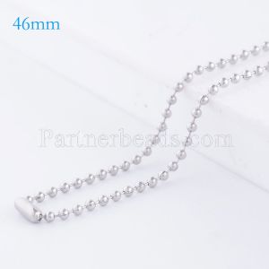 46CM Stainless steel fashion chain fit all jewelry silver plated FC9022