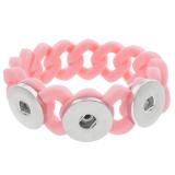 3 Buttons Silicone Stretch bracelet