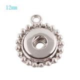 silver plate Pendant of necklace KS0919-S fit 12MM snaps style small chunks jewelry