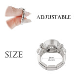 12MM snaps adjustable Ring with Rhinestone KS1175-S snaps jewelry