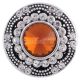 20MM snap round silver plated with brown rhinestones  KC6283 interchangable snaps jewelry