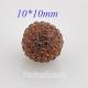 10mm Brown STELLUX Austrian crystal ball beads