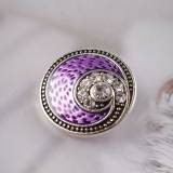 20MM Vortex snap Antique Silver Plated with purple Enamel KC6053 snaps jewelry
