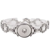 High Quality metal bracelet 22CM fit snaps chunks 1 buttons snaps
