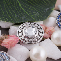 20MM snap Apr. birthstone white KC5036 interchangable snaps jewelry